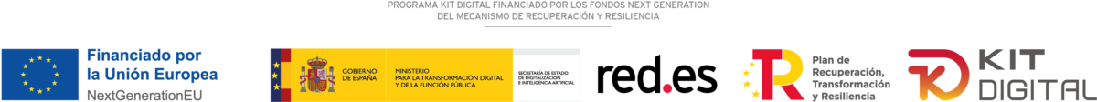 Financiado por la Unión Europea NextGenerationEU, Gobierno de España, red.es, Plan de Recuperación y Kit Digital